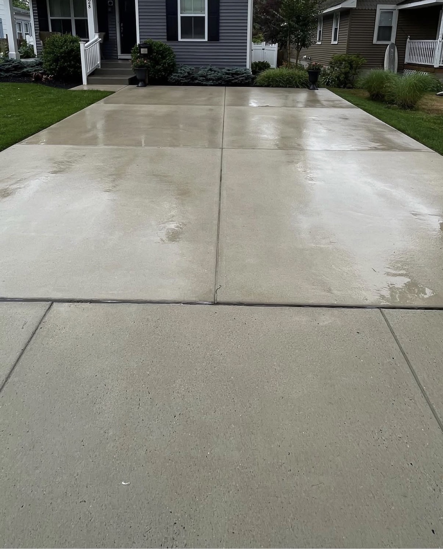 Queens exterior after power washing